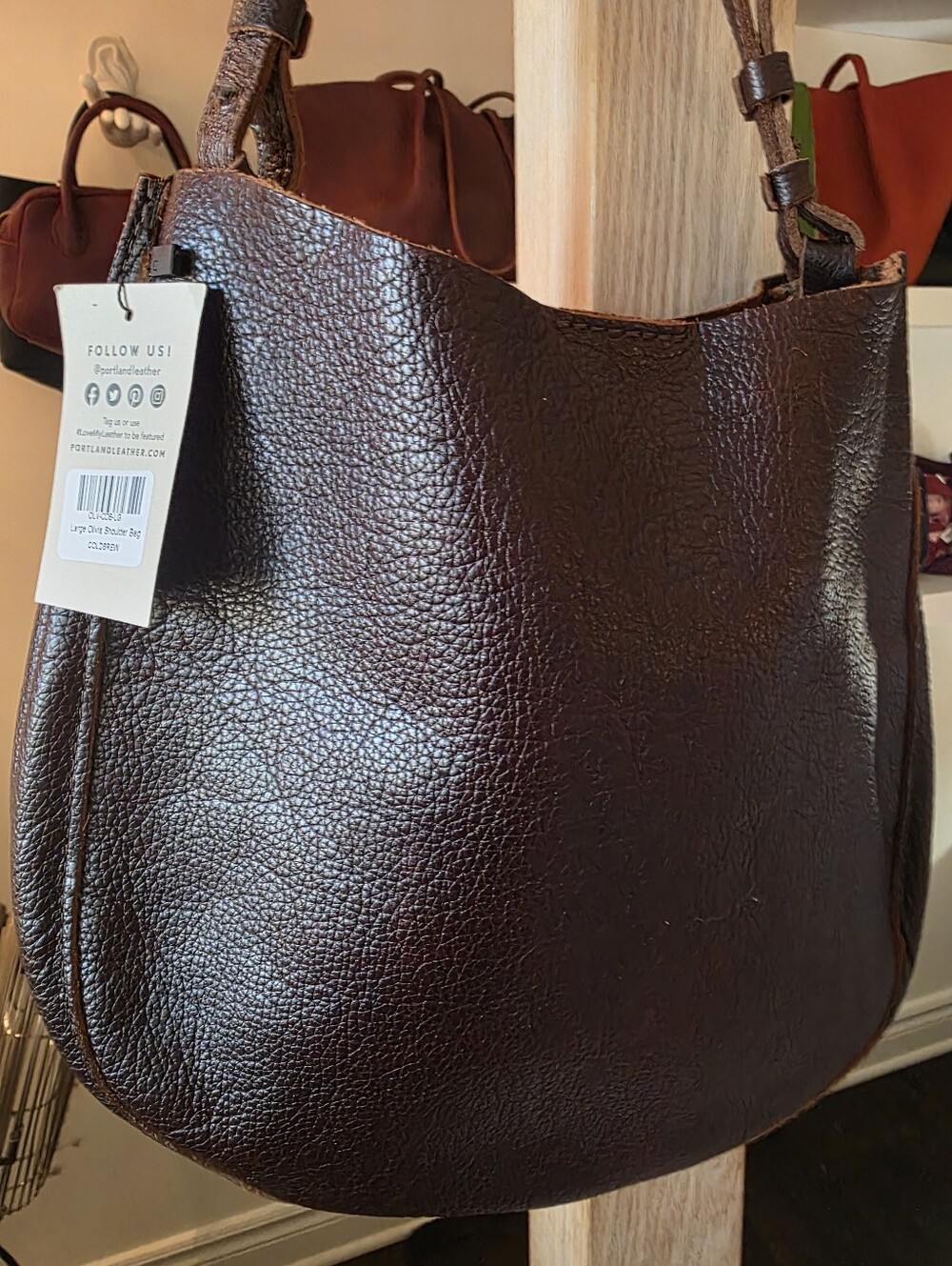 Portland Leather Large Olivia In Coldbrew
